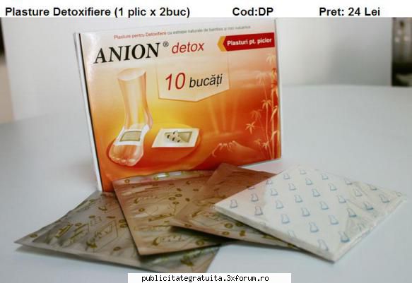 produs ecologic - plasture plic x 2 buc. = 24 ron

video  pentru picioare au fost dezvoltati in
