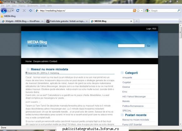 salut. va recomand blogul meu - cugetari, critici si abureli din viata de zi cu zi, articole despre