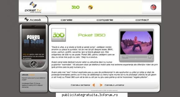 poker tv o extensie multimedia a tau mobil. uita de teletext ghiduri tv si lasa-ti sa se cu poket tv